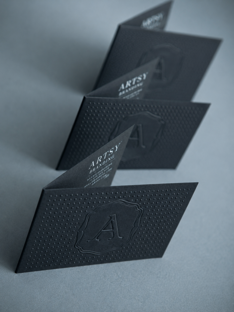 Folded Business Cards