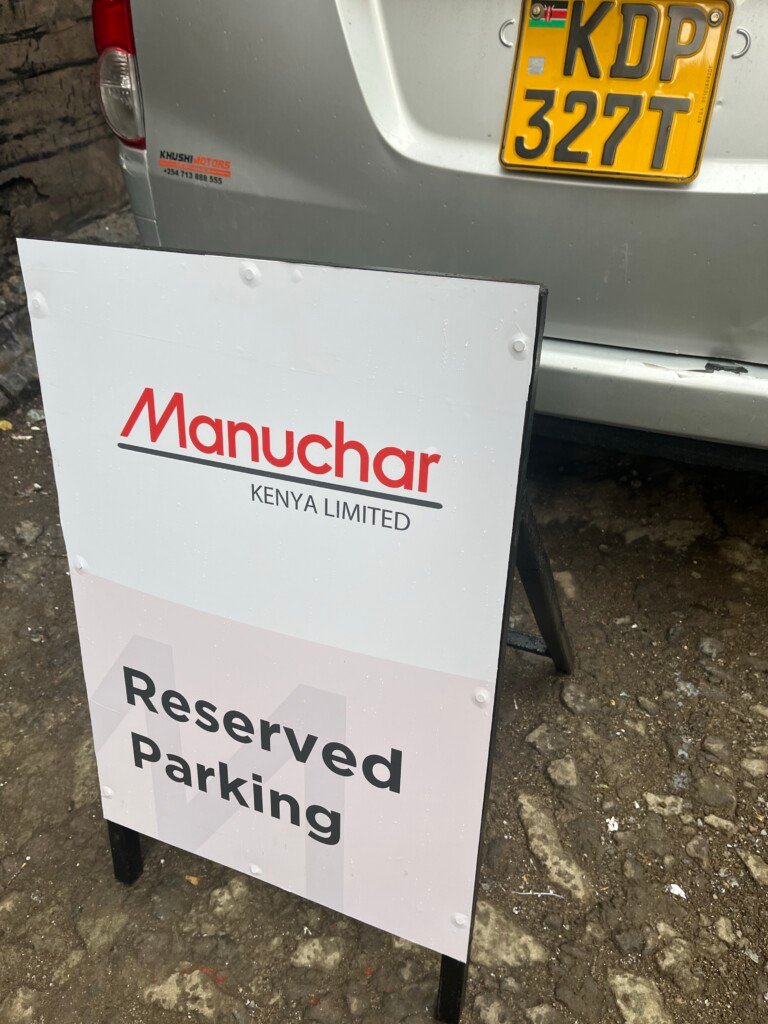 A Frame Reserved Parking