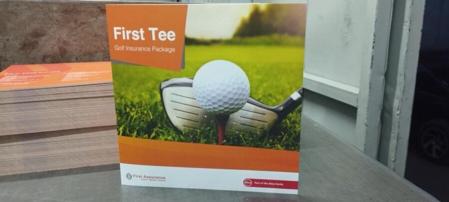 Professionally printed full-colour bi-fold brochure with four organised panels in Nairobi, Kenya