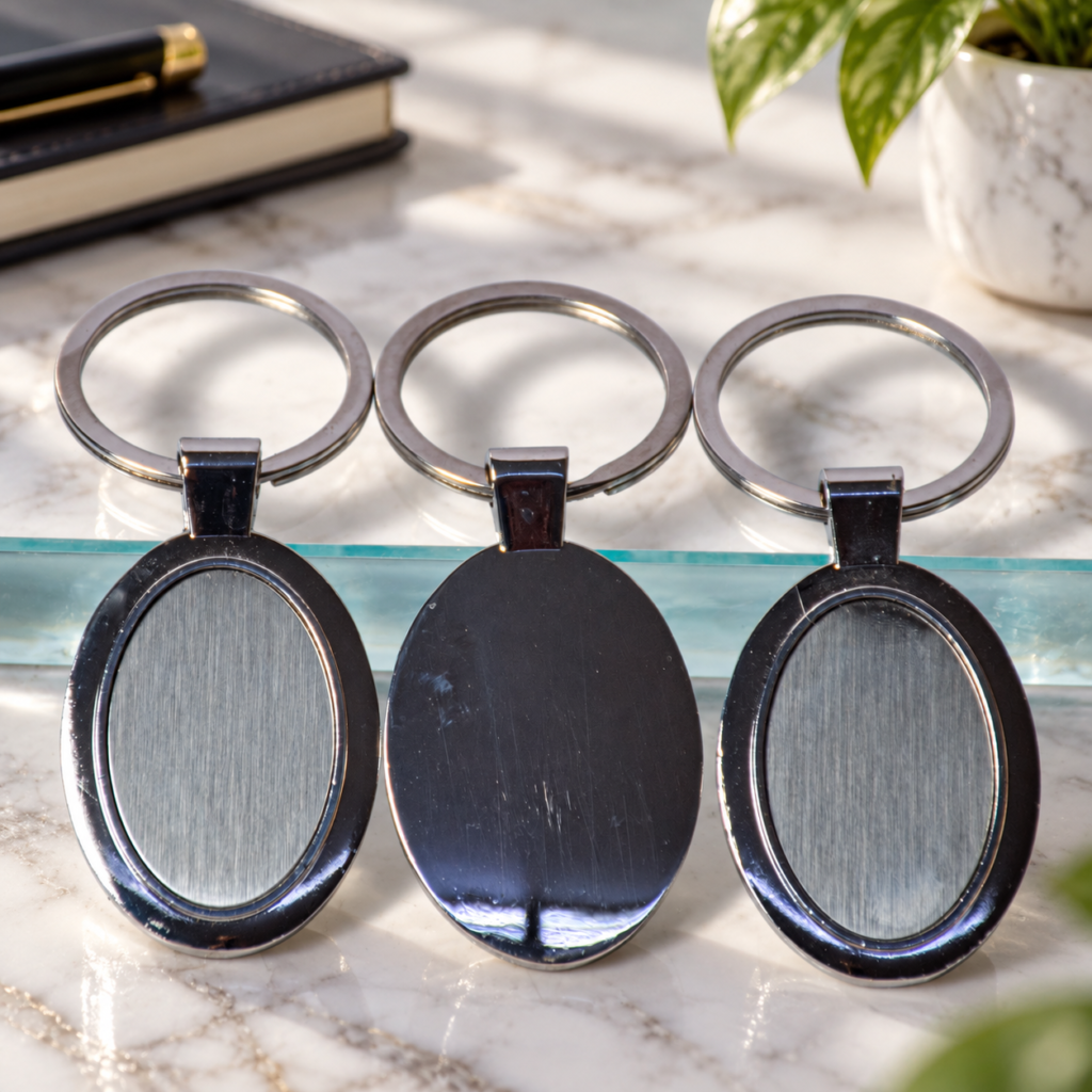 Oval Metal Keyrings