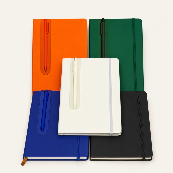 Branded A5 notebook and pen gift sets in multiple colours Kenya