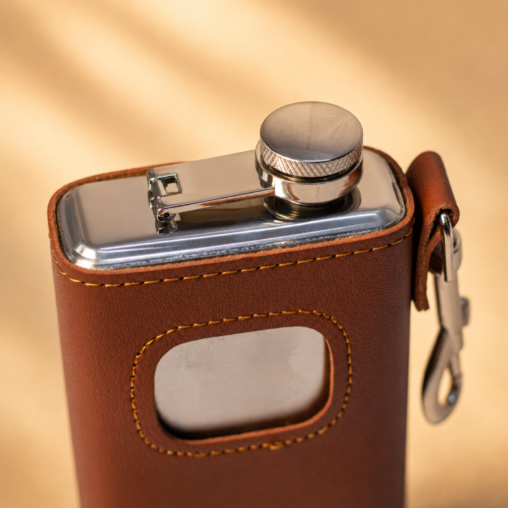 Branded Hip Flask O1 Red Kenya