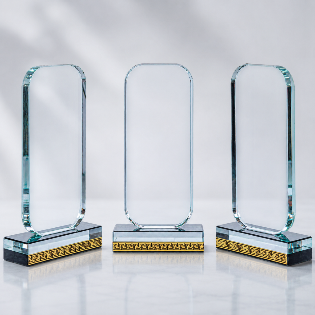 KNY10 Crystal Awards with Rounded Corners