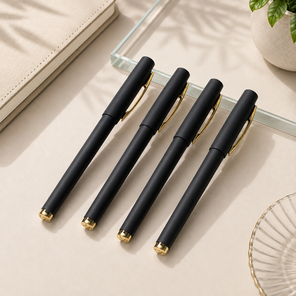Black Baoke Pens with Gold Trim
