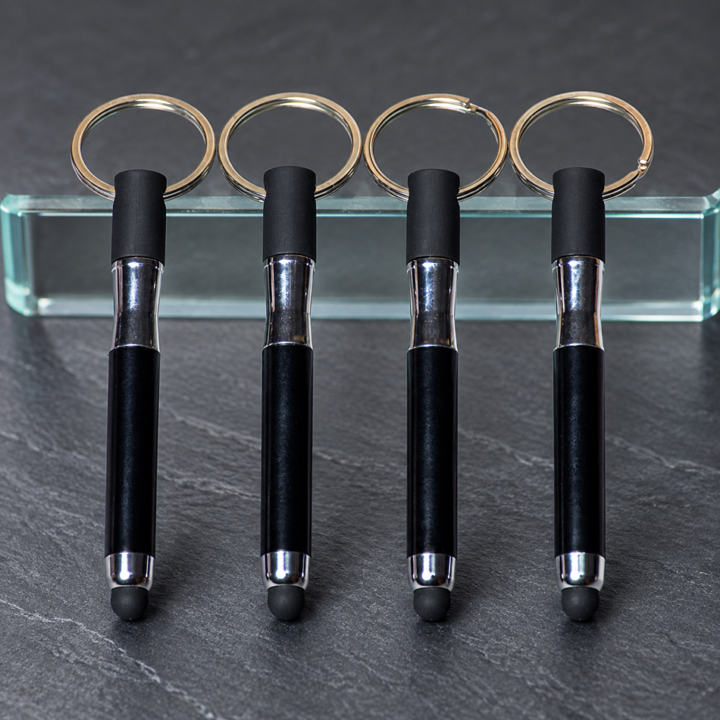 Black Stylus Pen Keyrings