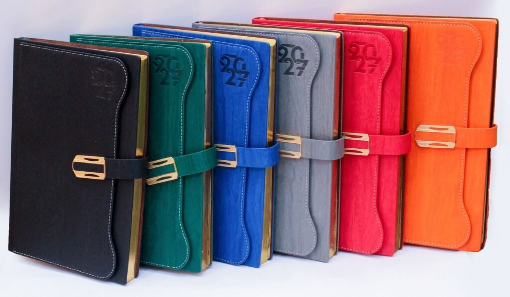 B5 2027 diary design 001, showing the supplier cover design