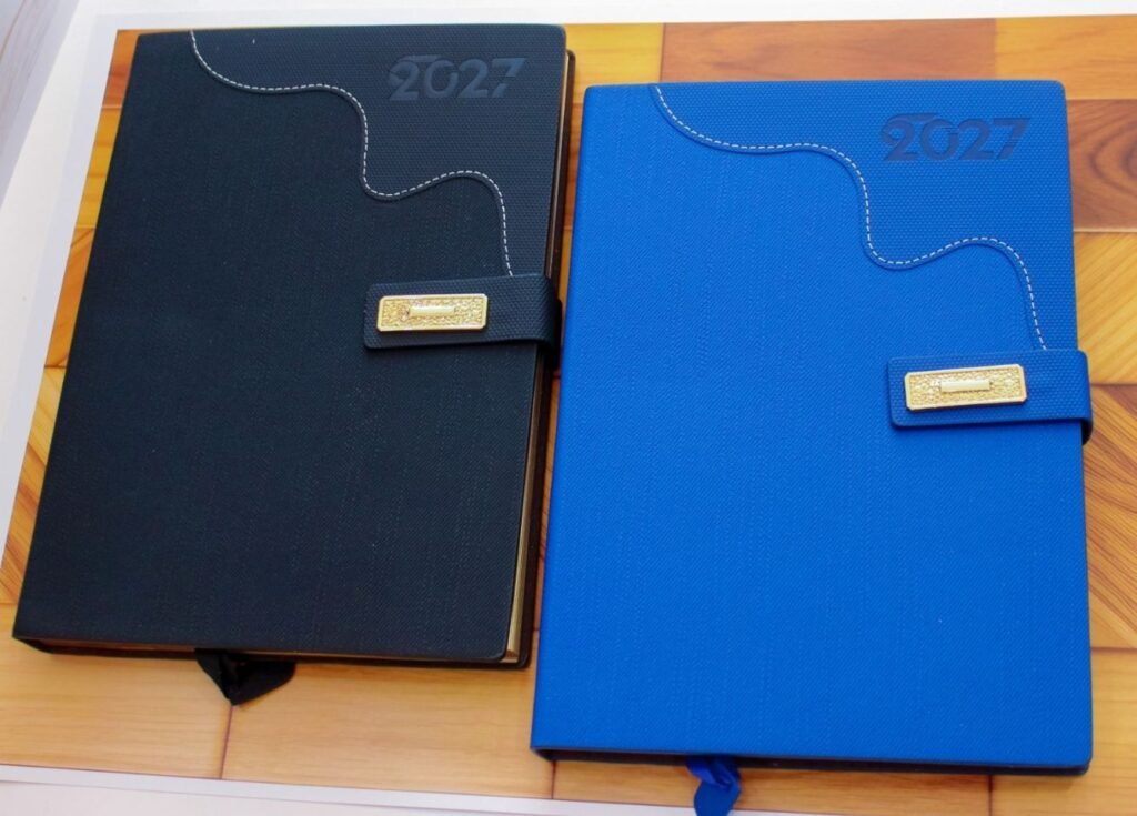 B5 2027 diary design 003, showing the supplier cover design