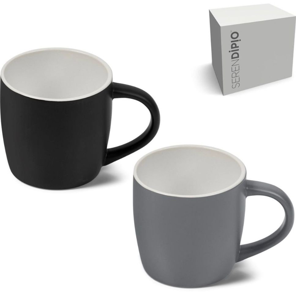 Grey Ceramic Mugs, showing the actual reference design on a white background