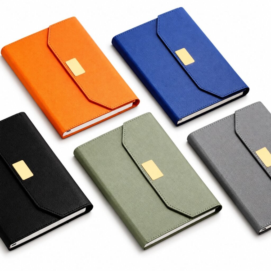 A5 Envelope Flap Notebooks NOT010, showing the actual reference design on a white background