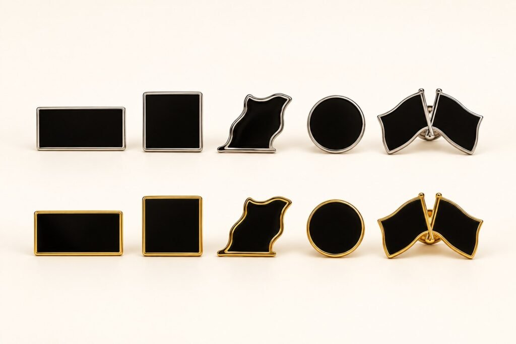 Branded Black-Face Metal Lapel Pins Nairobi