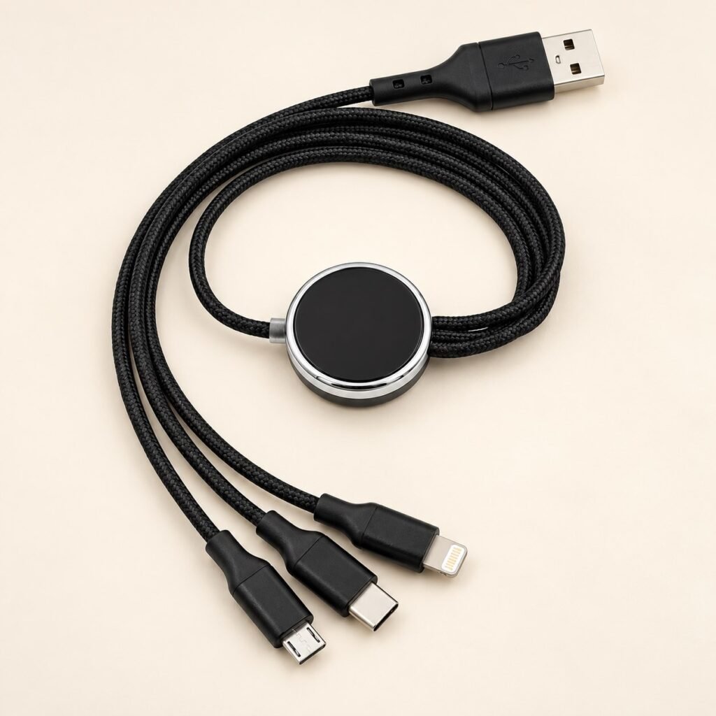 Branded Long Black 3 in 1 Cables Nairobi