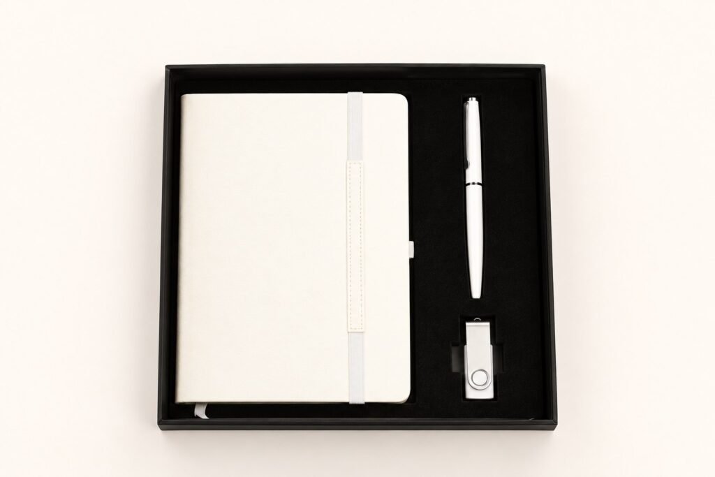 Branded White Notebook Pen USB Gift Sets Nairobi