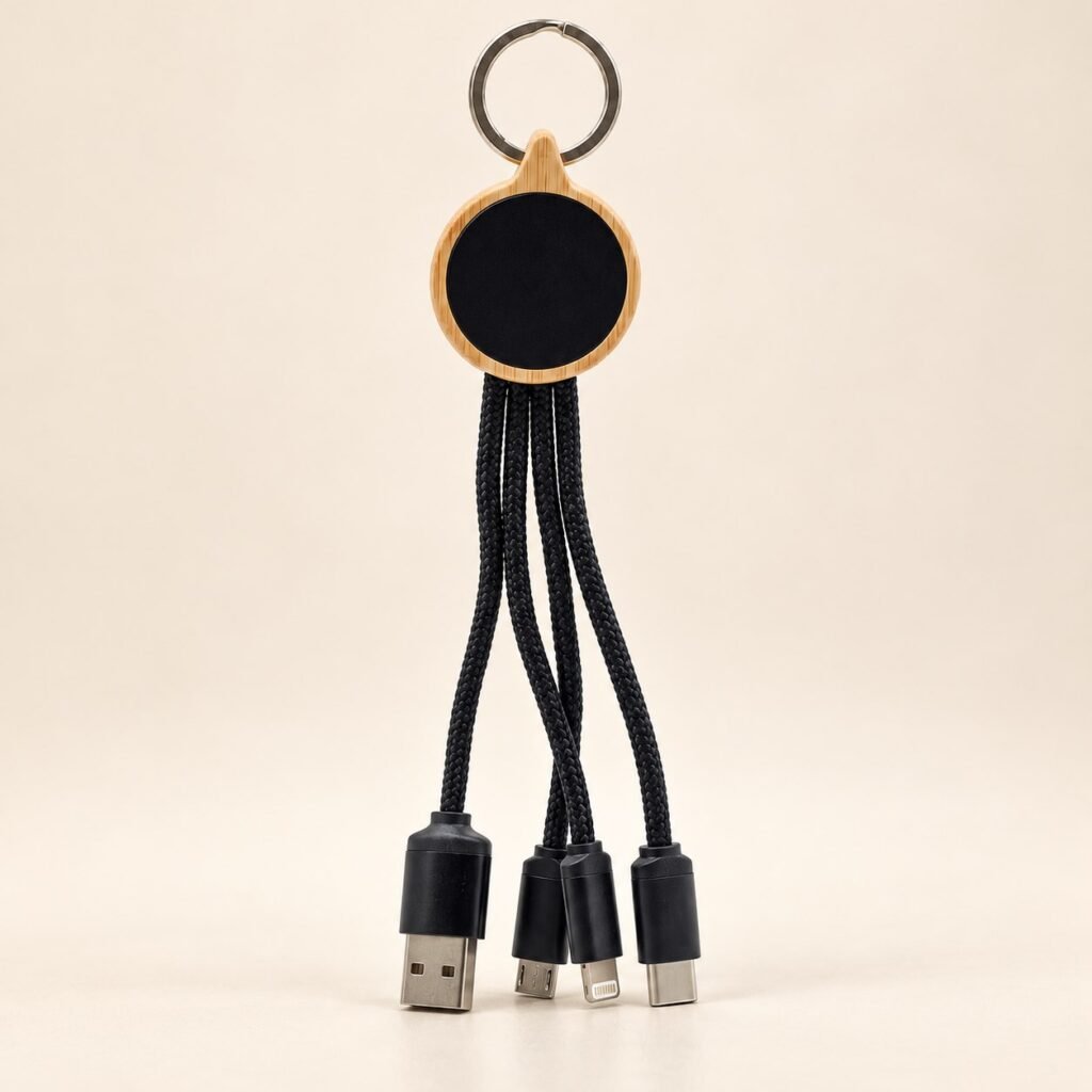 Branded 3 in 1 Cables with Wooden Detail Nairobi